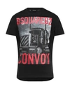 Dsquared2 T-shirts In Black