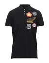 Dsquared2 Polo Shirts In Black