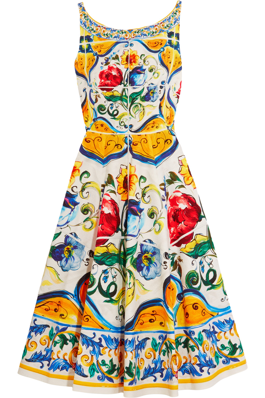 dolce and gabbana printed dress