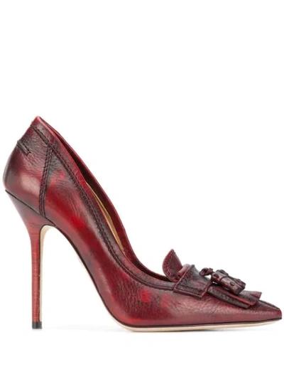 Dsquared2 Fringed Pumps In Red