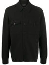 Allsaints Petrel Slim Fit Speckled Button-up Shirt In Black