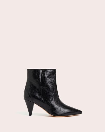 Iro Cotopa Western Ankle Boots In Black