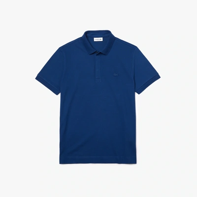 Lacoste Paris Regular Fit Stretch Polo In Blue