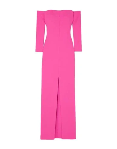 Solace London Odine Off-the-shoulder Maxi Dress In Pink