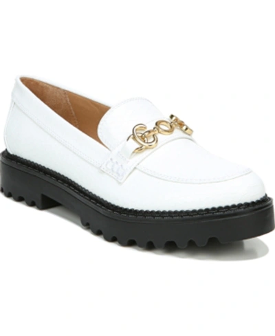 Circus By Sam Edelman Women's Deana Lug Sole Bit Loafers Women's Shoes In White Croco