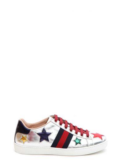 Gucci 'nappa Silk' Leather Sneakers In Multicolor | ModeSens