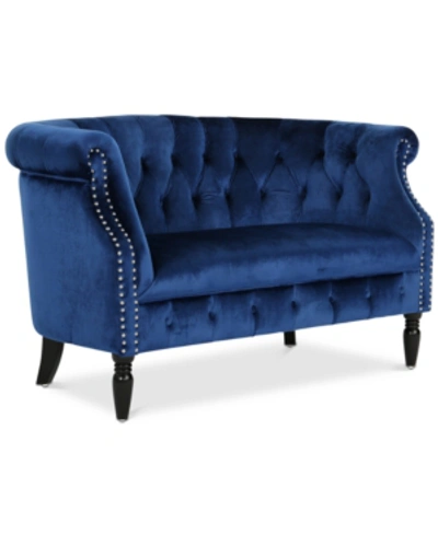 Noble House Murlene 52" Loveseat In Blue