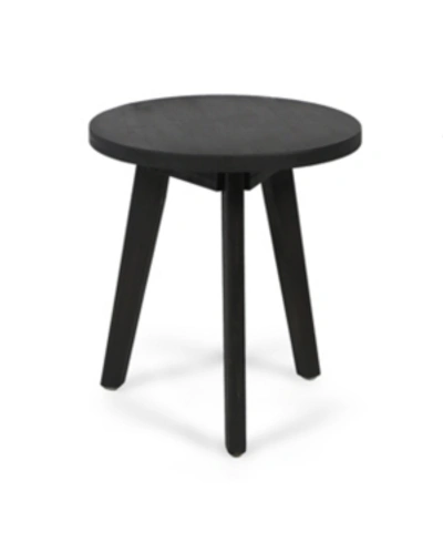 Noble House Marina Side Table In Dark Grey