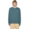 Nike Sportswear Club Fleece Crew Neck Sweatshirt In 058 Ash Gre