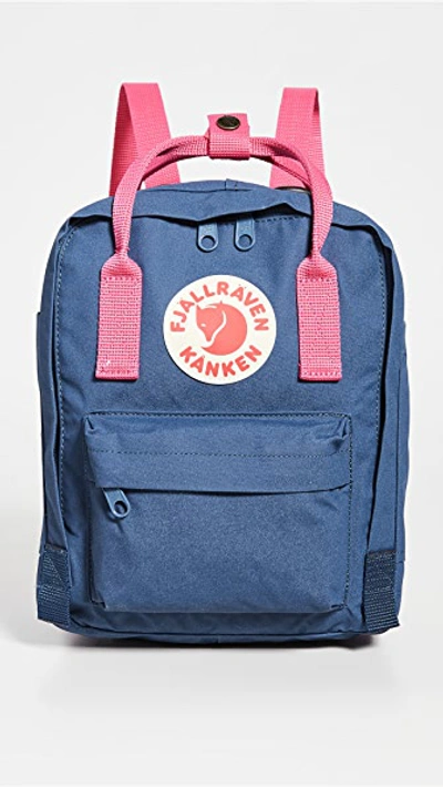 Kanken Mini Backpack In Royal Blue-flamingo Pink سنوبر