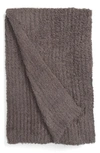 Barefoot Dreamsr Barefoot Dreams(r) Cozychic(r) Ribbed Throw Blanket In Charcoal