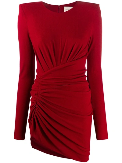 Alexandre Vauthier Wrap Mini Dress In Red
