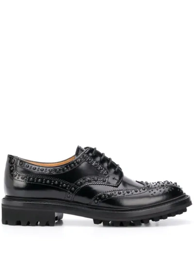 Church's Ethel Leather Brogues In Black