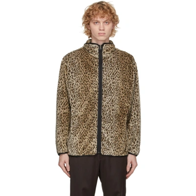 Needles Grosgrain-trimmed Leopard-print Faux Fur Jacket