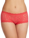 Hanky Panky Signature Lace Boyshort In Coral Rose