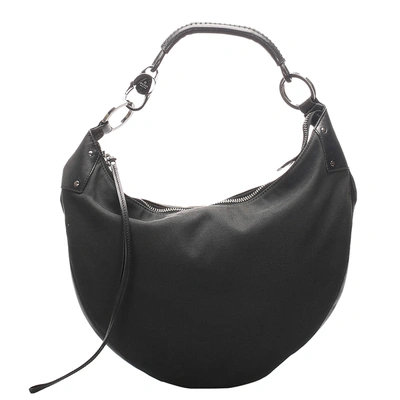 Pre-owned Gucci Black Canvas Half Moon Shoulder Bag