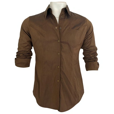 Pre-owned Fendi Brown Cotton Shirts