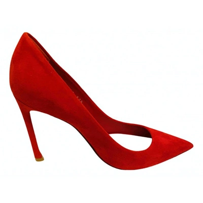 Pre-owned Dior Heels In Red