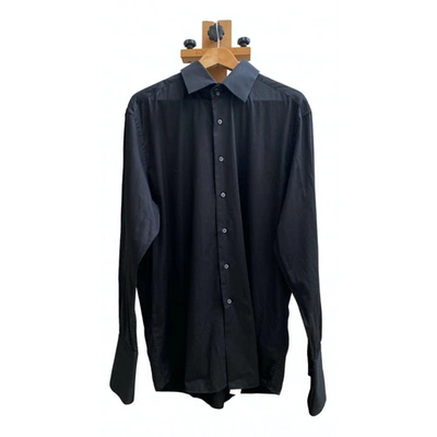Pre-owned Pierre Cardin Shirt In Black