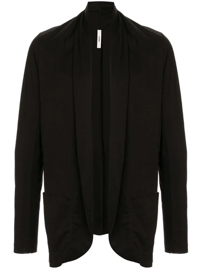 Attachment Shawl Lapel Cardigan In Black