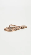 Tkees Studio Exotic Flip Flops In Coco Snake