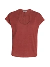 Frame Women's Easy Scoopneck T-shirt In Sable