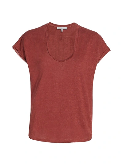 Frame Women's Easy Scoopneck T-shirt In Sable