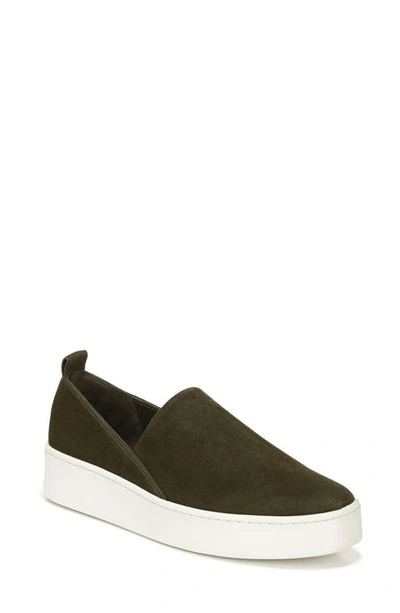 Vince Women's Saxon 2 Slip On Platform Sneakers In Militaire