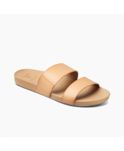 Reef Cushion Vista Pool Slides Women's Shoes In Natural