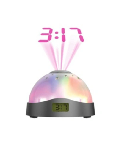 Tzumi Aura Led Projection Clock: Compact Alarm Clock With Vibrant Lcd Time And Moon & Stars Display