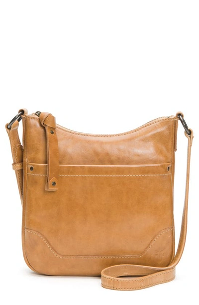 Frye Melissa Swing Leather Crossbody Bag In Beige