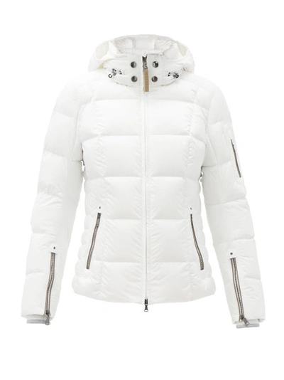 Bogner Coro-d Hooded Layered Quilted Down Ski Jacket In White