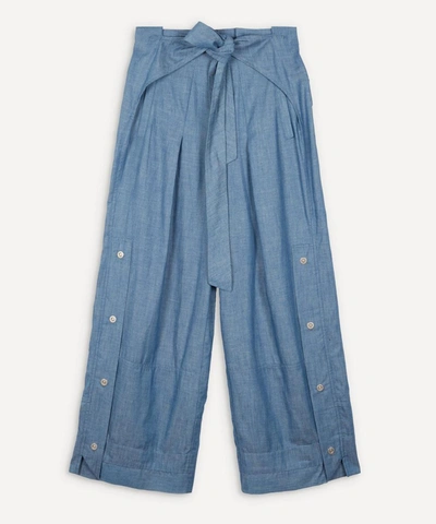 3.1 Phillip Lim / フィリップ リム Chambray Sports Utility Trousers In Blue