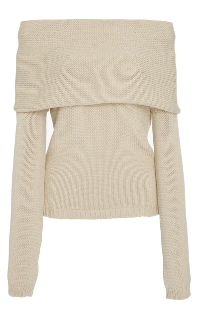 Rosetta Getty Banded Pullover In Beige