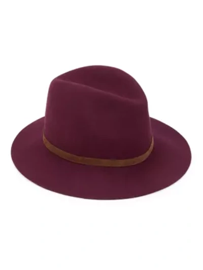 Rag & Bone Women's Floppy Brim Fedora In Dark Purple