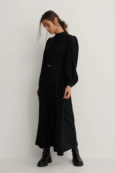 Trendyol Carmen Belt Long Dress - Black