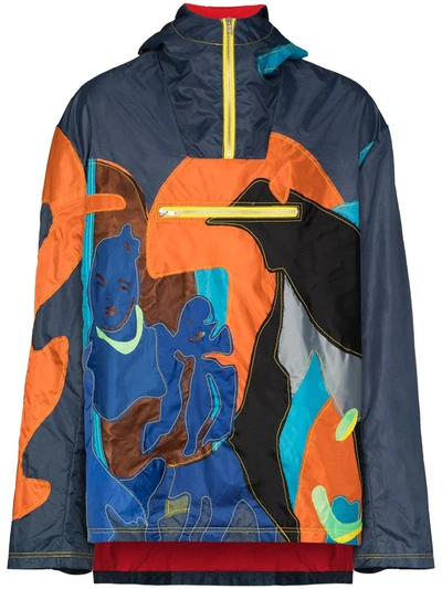 Bethany Williams Graphic-print Lightweight Jacket In Blue