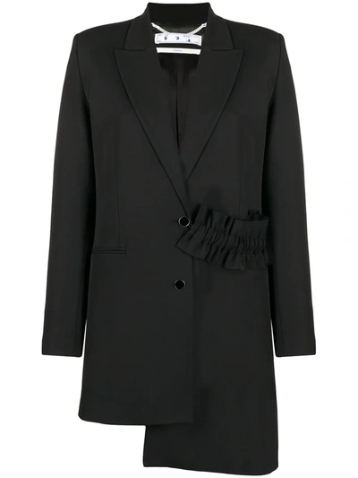 Off-white Hands-print Tailored Jacket In Black