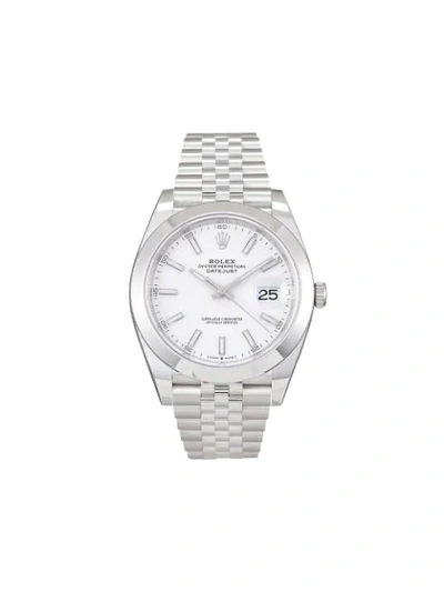 Rolex 2020 Unworn Oyster Perpetual Datejust 41mm In White