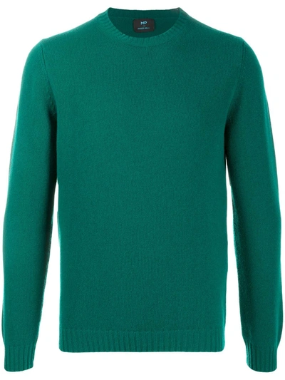 Mp Massimo Piombo Fine Knit Jumper In Green