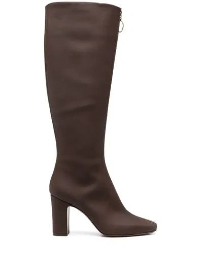 L'autre Chose Knee-high Heeled Boots In Brown