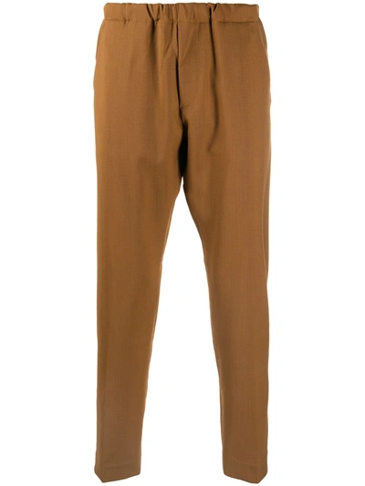 Nine In The Morning Straight-leg Tailored Trousers In Brown