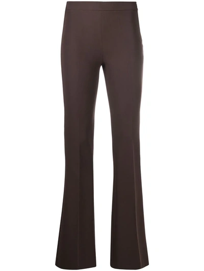 Blanca Vita Fitted Flare Trousers In Grau