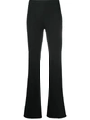 Blanca Vita High-waisted Flared Trousers In Black