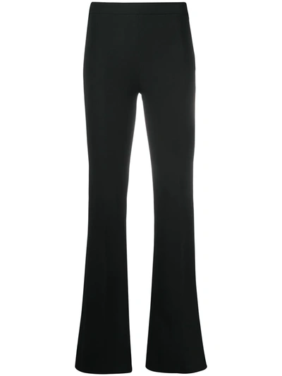 Blanca Vita High-waisted Flared Trousers In Black