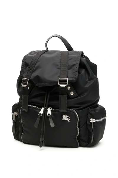 Burberry Rucksack With Equestrian Knight In Black
