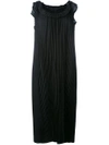 Maison Margiela Pleated Sleeveless Dress - Black