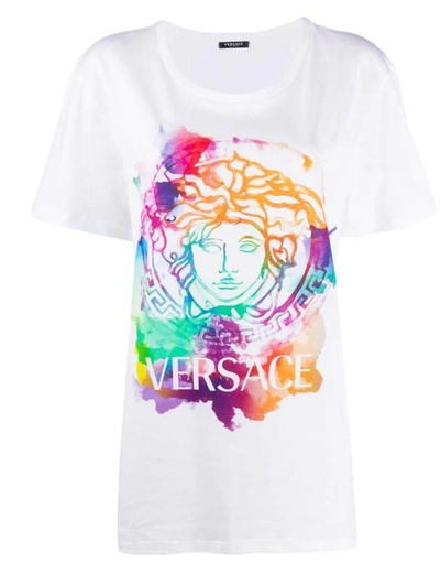 Versace T-shirts And Polos In Bianco