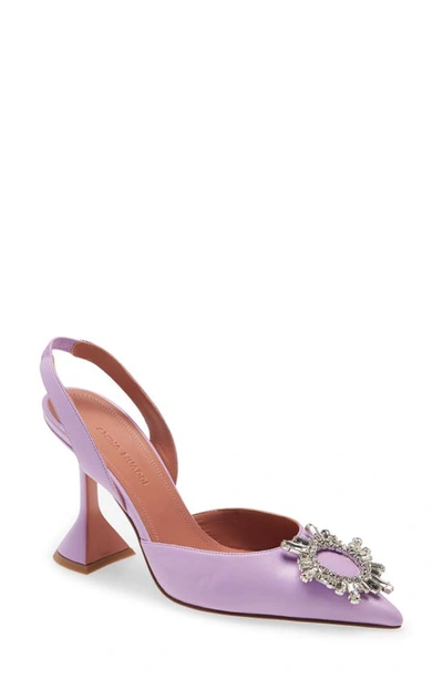 Amina Muaddi Begum Slingback Pump In Unicorn