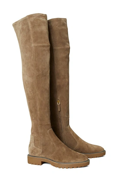 Tory Burch Miller Over The Knee Boot In River Rock / River Rock